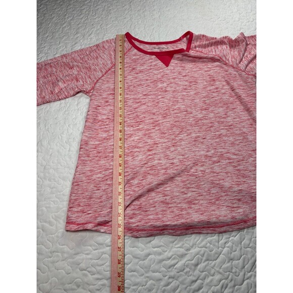 Woman Within Red Long Sleeve Crewneck Soft Tshirt size Medium - Picture 5 of 7